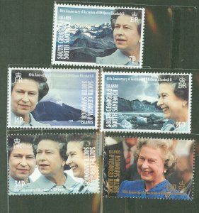 South Georgia #157-161 Mint (NH) Single (Complete Set)