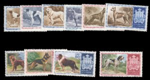 San Marino #375-384 Cat$47.50, 1956 Dogs, complete set, never hinged