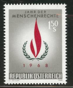 Austria Scott 819 MNH** 1968 Human Rights stamp