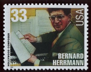SCOTT #3341 BERNARD HERRMANN (OG/MNH)  MOUNTED