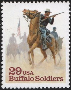 SC#2818 29¢ Buffalo Soldiers Single (1994) MNH