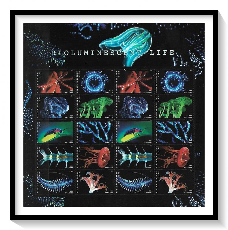 US #5264-5273 Bioluminescent Life Full Pane MNH