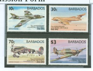 Barbados #842-845