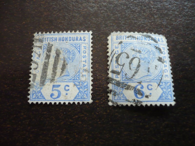 Stamps - British Honduras - Scott# 41-42 - Used Part Set of 2 Stamps