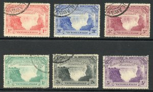 Rhodesia 1905 Victoria Falls Bridge set of 6 SG94/9 VFU cat 325 pounds