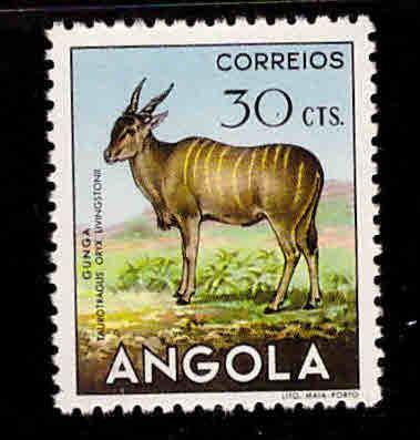 Angola  Scott 365 MH* stamp from 1953 animal set