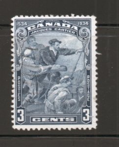 Scott# 208   used  single  Jacques  Cartier