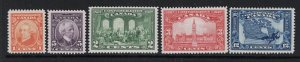 Canada SC# 141 - 145 Mint Hinged / Lightly Hinged - S17114