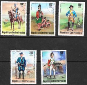 Republic of Central Africa C139-143 Set of 5 Military Leaders