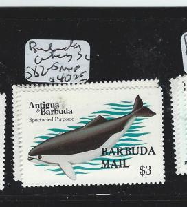 BARBUDA (P3007B) WHALES SC582-5  MNH 