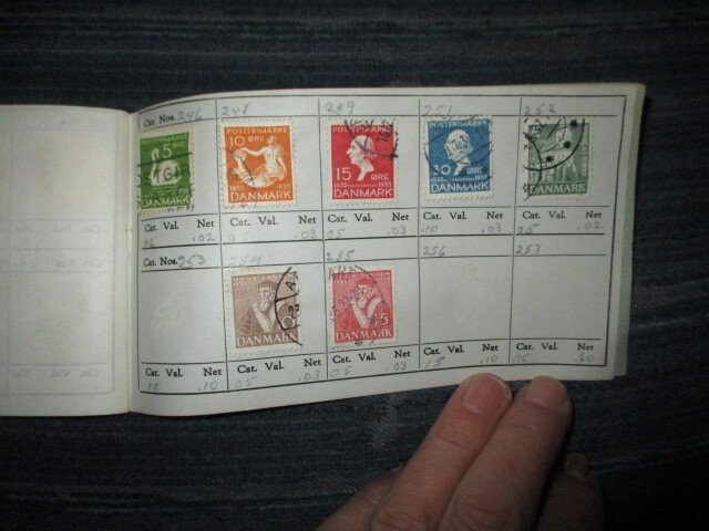 DENMARK COLLECTION IN APPROVAL BOOK