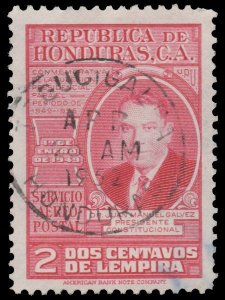 HONDURAS AIRMAIL STAMP 1949. SCOTT: C171. USED. # 5