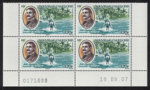 New Caledonia Horses Jules Repiquet Block of 4 Date Margin 2007 MNH SG#1425