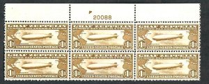 C14 Graf Zeppelin top number plate block cinderella