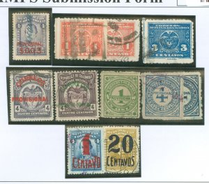 Colombia #377-380/383/385/395/ Used Single