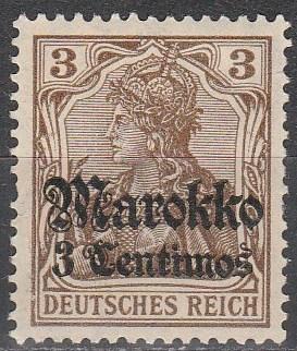 Germany Off In Morocco  #45  F-VF Unused  (S4276)