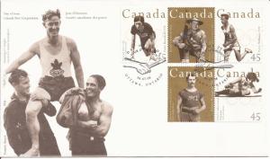 1996 Canada FDC Sc 1608-12 - Canadian Olympic Gold Medalists