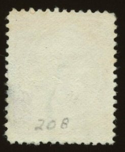 U.S. Sc# 208, Used. Good Perfs.  Overall Solid Stamp.
