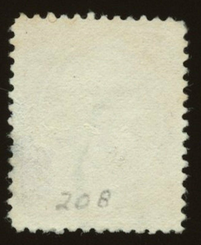 U.S. Sc# 208, Used. Good Perfs.  Overall Solid Stamp.