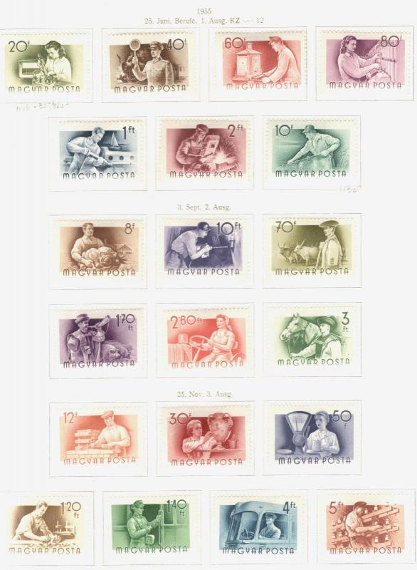 Magyar Hungary SCOTT #1116-35  MH stamps