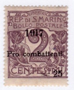 San Marino      B1          MNH OG        CV $37.50