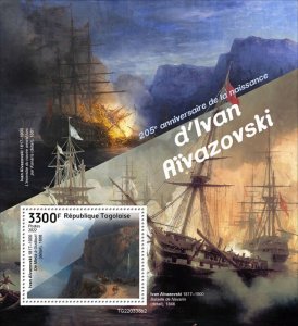 TOGO - 2022 - Ivan Aivazovsky  - Perf Souv Sheet - Mint Never Hinged