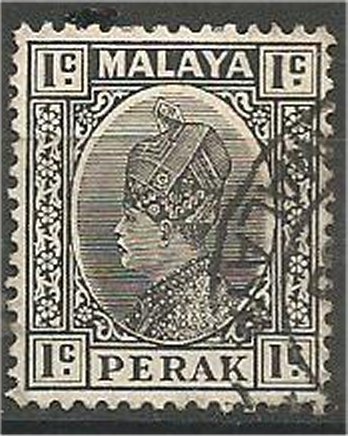 PERAK, 1935, used 1c, Sultan Iskandar  Scott 69