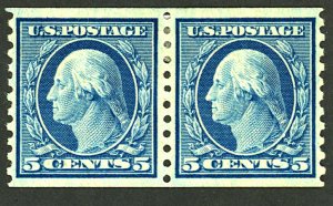 U.S. #496 MINT PAIR OG HR