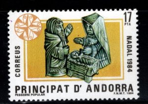 Andorra  (Spanish) Scott 166 Christmas Navidad MNH** 1984 stamp