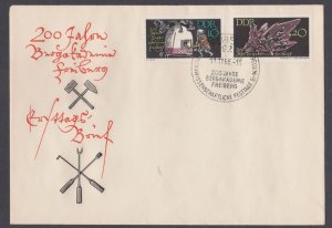 GERMANY - 1965 200th ANNIVERSARY OF THE MINING ACADEMY IN FREIBERG - FDC