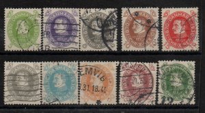 Denmark 210-219 Set used (4)