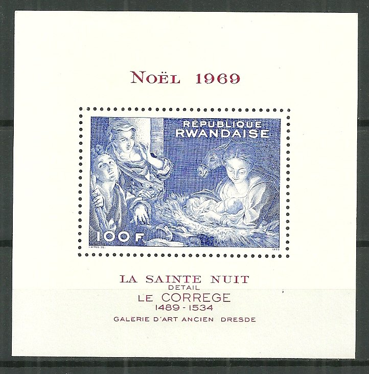 1969 Rwanda #309 Holy Night S/S MNH