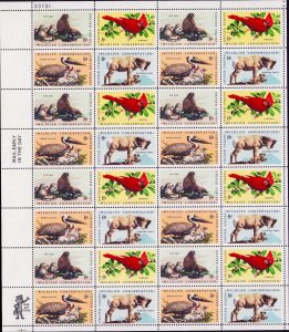 1427 - 1430 Wildlife Conservation Sheet of 32 8¢ Stamps MNH 1972