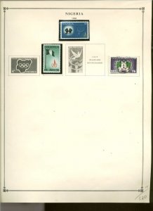 Collection, Nigeria Part B Scott Album Pages, 1966/1992 Cat $52, Mint & Used