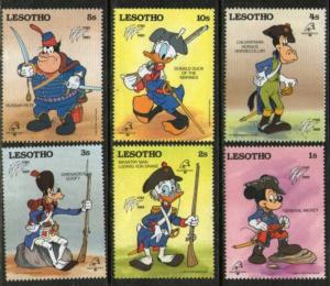 Lesotho 1989 Walt Disney Animation Cartoon Film Mickey Mouse Donald Duck Disn...