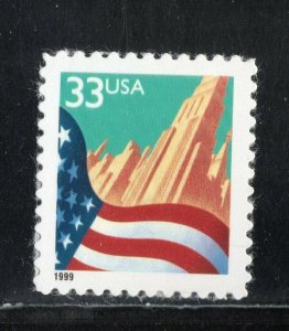 3278 * FLAG AND CITY * U.S. Postage Stamp  MNH