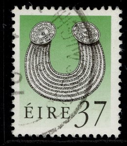 IRELAND QEII SG757, 1990 37p brownish black & bright green, FINE USED. 