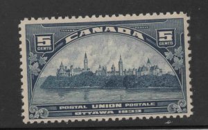 Canada Scott 202 MH* 1933 Ottawa stamp Attractive but has some paper adhesion