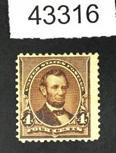 US STAMPS # 222 MINT OG H LOT #43316