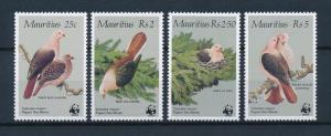 [53660] Mauritius 1985 Birds Vögel Oiseaux Ucelli WWF Pigeon MNH