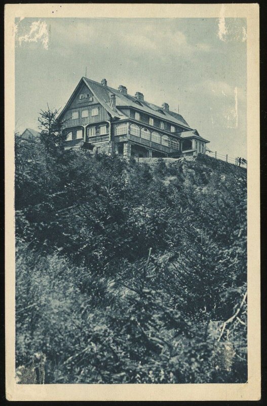 Germany Bad Flinsberg Burkbraun Glider Flight Postcard 1927 Jelenia Góra Poland