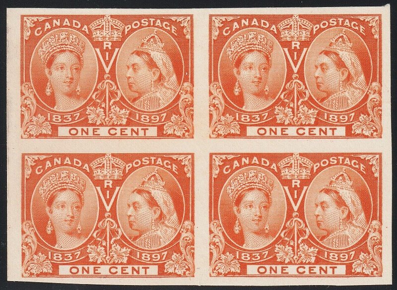 EDSROOM-17433 Canada 51P 3 1897 Proof Block of 4 Jubilee CV$260