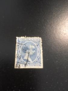 Spain sc 257 u perfin+cancel