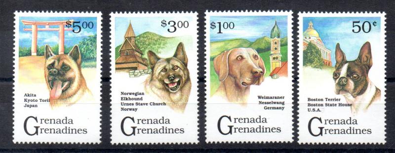 GRENADA - GRENADINES - 1993 - PEDIGREE DOGS -