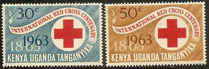 K.U.T. 142-43 Mint OG 1963 Red Cross