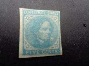5 Cents Blue 1862 Confederate States Mint
