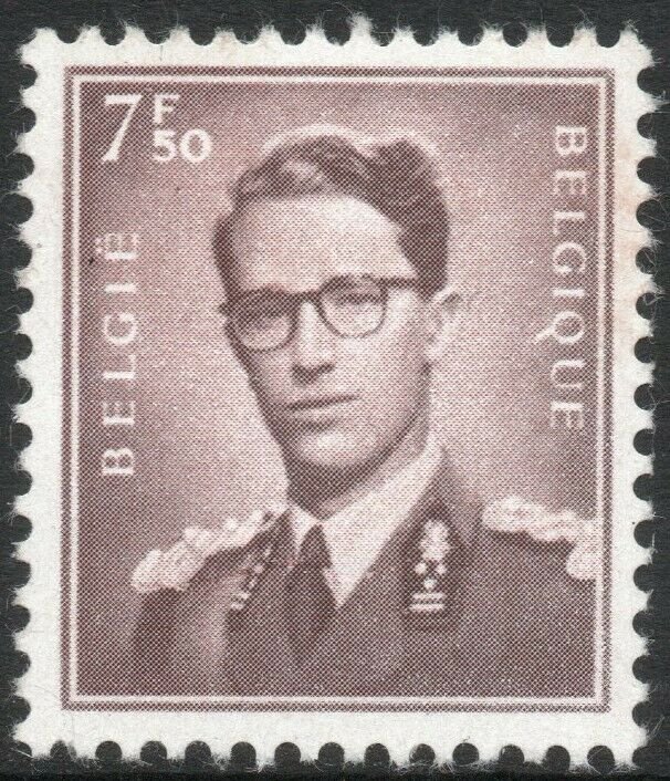 BELGIUM-1953 7F50 Brown Sg 1466 UNMOUNTED MINT V41543