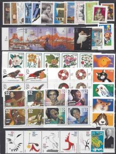 US 1998 Commemoratives Year Set with 52 Stamps MNH