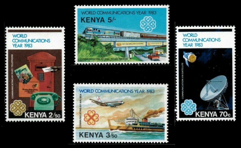 Kenya 1983 - World Communications Year - Set of 4v - Scott 266-69 - MNH