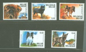 Belgium #1906-10  Single (Complete Set) (Dog)